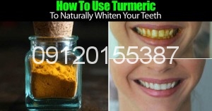 زردچوبه و سفید کردن دندان